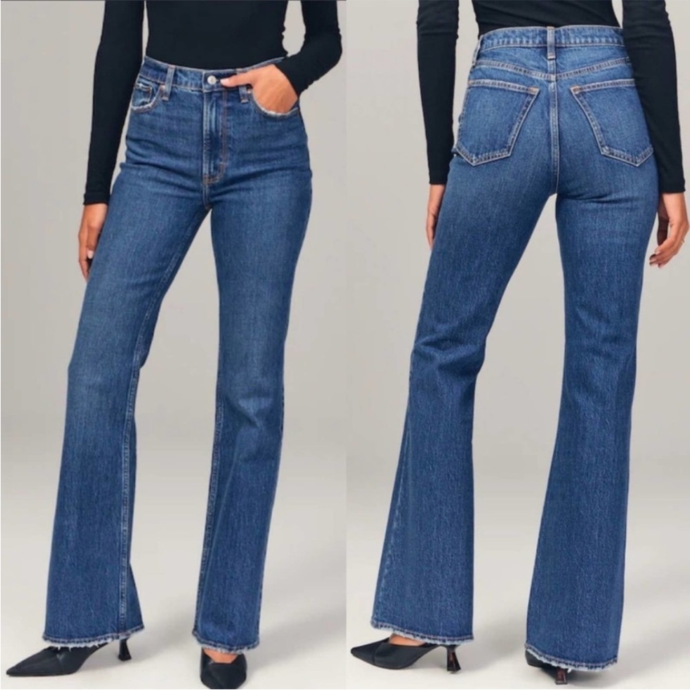 Abercrombie and Fitch Ultra High Rise 70s Vintage Flare